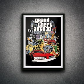 Πόστερ &amp; Κάδρο Grand Theft Auto 3 GM198 21x30cm Εκτύπωση Πόστερ (χωρίς κάδρο)