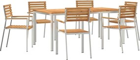 vidaXL Σέτ φαγητού για κήπο 7 pcs