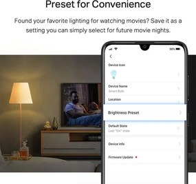 Smart λάμπα LED TP-LINK 8.7W 806lm E27 2700k θερμό λευκό φως δέσμης 220° ντιμαριζόμενη
