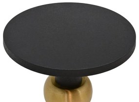 Side table Enville Inart black-gold metal D51x62.5cm 51x51x62.5 εκ.