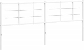 vidaXL Ανταλλακτικό κεφαλάρι Λευκό 193 εκ. Μεταλλικό