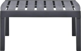 vidaXL Τραπεζάκι Κήπου Ανθρακί 78 x 55 x 38 εκ. Πλαστικό