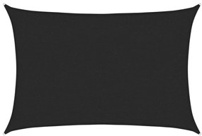 vidaXL Πανί Σκίασης Μαύρο 2 x 3 μ. από HDPE 160 γρ./μ²