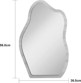 Καθρέπτης Evanthia pakoworld MDF σε φυσική απόχρωση 36x1.2x56 εκ