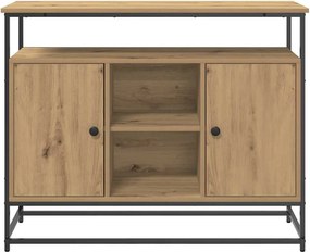 vidaXL Πλαϊνό γραφείο Artisan Oak 100 x 35 x 80 εκ. Επεξεργασμένο ξύλο