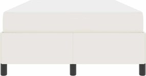 vidaXL Σκελετός Κρεβατιού με στρώμα Κρεμ 120 x 200 cm ύφασμα