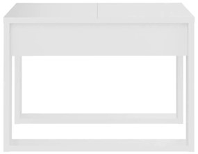 Τραπέζι Βοηθητικό Λευκό 50 x 50 x 35 εκ. από Επεξεργ. Ξύλο - Λευκό