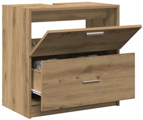 vidaXL Ντουλάπα Νιπτήρα Ξύλο Τέχνης 59x37x59 cm Επεξεργασμένο Ξύλο