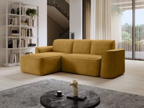 Γωνιακός καναπές Umbert-Moustardi-Αριστερή