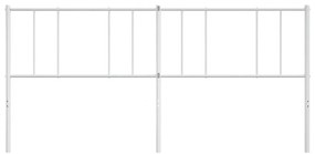 vidaXL Κεφαλάρι Λευκό 180 εκ. Μεταλλικό