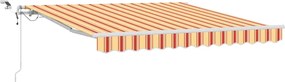 vidaXL Ύφασμα Ομπρέλας Κίτρινο και Πορτοκαλί 350 x 250 εκ Πολυεστέρας