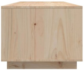 vidaXL Τραπεζάκι Σαλονιού Γκρι 110x50x40 εκ. από Μασίφ Ξύλο Πεύκου