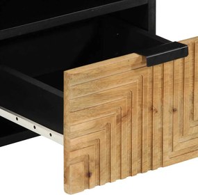 vidaXL Ντουλάπι τηλεόρασης καφέ 100x33x46 cm μασίφ ξύλο Mango