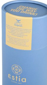 Μπουκάλι Θερμός Flask Lite Save The Aegean Denim Blue 500ml - Estia