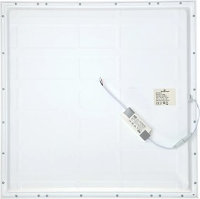 POWERTECH LED panel ψευδοροφής PT-1533, 40W, 59.5x59.5cm, τετράγωνο, 4000K, 4000lm, λευκό