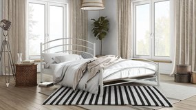 Κρεβάτι Kelly-90x190-Λευκό-Με ποδαρικό