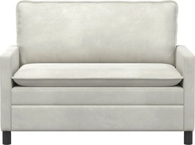 vidaXL Καναπές Κρεμ 126 x 81 x 87,5 εκ Βελούδο