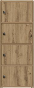 vidaXL Βιβλιοθήκη Αρτισιανή Δρυς 40x24x102 εκ. Επεξ. Ξύλο