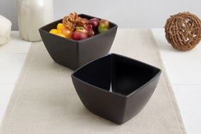 Glass Bowl Set (2 Pieces) PB-53056-S Black