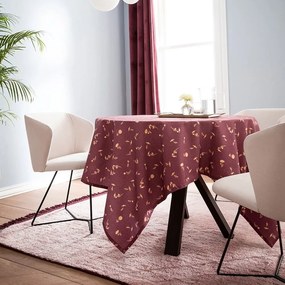 Τραπεζομάντηλο Cherry Flower 938 Bordo Gofis Home 135X135cm Cotton-Polyester