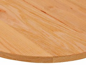 Επιτραπέζια επιφάνεια Ανοιχτό Καφέ 120x60x2 εκ. Ξύλο Δρυός Οβάλ - Γκρι