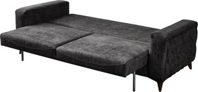 Stewehome Τριπλή πολυθρόνα Oak Anthracite 220x90x84 cm