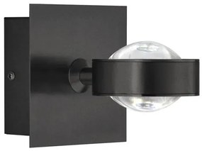Απλίκα Φωτιστικό Τοίχου LED 7,5W Lense Μαύρο 2700/3350/4000K 830033 FH Ligting-830033-Μαύρο 830033
