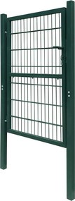 vidaXL Πόρτα Περίφραξης 2D (Μονή) Πράσινη 100x120 εκ.