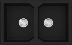 Sanitec Ultra Granite 806 (79x50) - Γρανιτένιος νεροχύτης - Nero