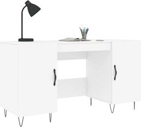 vidaXL Γραφείο Λευκό 140 x 50 x 75 εκ. από Επεξεργασμένο Ξύλο