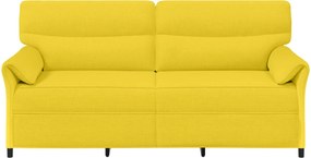 vidaXL Καναπές 100% πολυέστερ μεταλλικό πλαίσιο MDF, Κόντρα πλακέ