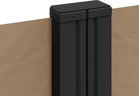 vidaXL Σκίαστρο Πλαϊνό Συρόμενο Taupe 120 x 1200 εκ.