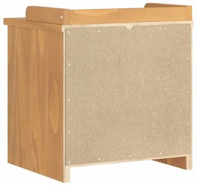 vidaXL Πάγκος διαδρόμου &quot;SANDNES&quot; 45x40x50 εκ.Πεύκο μασίφ ξύλο