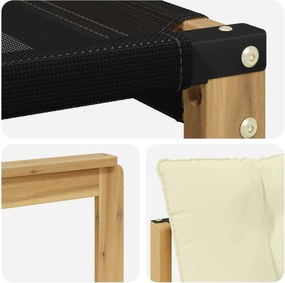 vidaXL Σειρά Καναπέ Εξωτερικού με μαξιλάρι 7 pcs Λευκό και Κρεμ