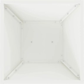 vidaXL Γλάστρα Πυλώνας 2 τμχ. Λευκό 35 x 35 x 73 εκ.