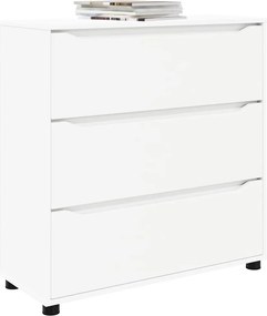 vidaXL Ντουλάπι αποθήκευσης Λευκό 80 x 31 x 81 εκ Επεξεργασμένο ξύλο