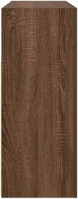 vidaXL Πλαϊνό γραφείο Καφέ δρυς 116 x 30 x 75 εκ. Επεξεργασμένο ξύλο
