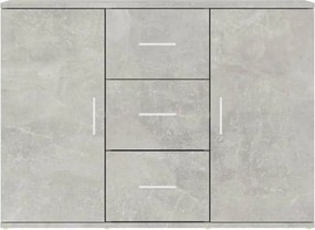 vidaXL Ντουλάπι Γκρι Σκυροδέματος 91x29,5x65 εκ. Επεξεργασμένο Ξύλο