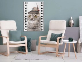 Αφίσα - Dressed Up Cat - 20x30 - Χρυσό - Χωρίς πασπαρτού