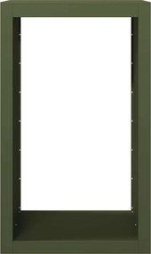 vidaXL Ράφι Καυσόξυλων Πράσινη 60x40x100 εκ. Ατσάλινο