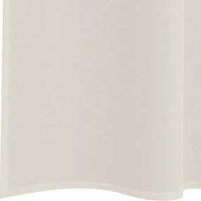 vidaXL Κουρτίνες Voile με Θήκες Ράβδου 2 τεμ. Κρεμ