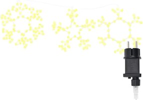 vidaXL Χριστουγεννιάτικη Νιφάδα Θερμό λευκό 44,5 x 38 εκ PVC