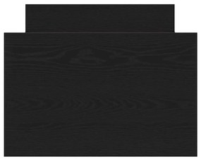 vidaXL Σκελετός Κρεβατιού Μαύρη δρυς 75 x 190 cm Επεξεργασμένο ξύλο