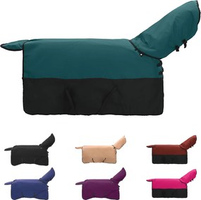 vidaXL Σαμάρι Ίππου Σκούρο πράσινο και μαύρο 165 cm Πολυεστέρας