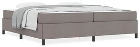 vidaXL Κρεβάτι με ελατήρια Ταμπά και Μαύρο 200 x 200 cm