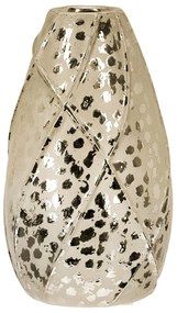 Βάζο Σφαιρικό 'Onza' Κεραμικό Χρυσό 20x11.5cm