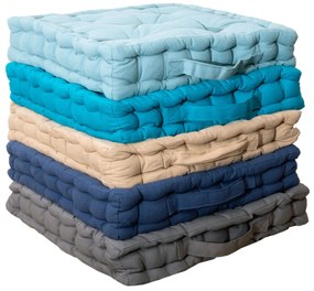 Μαξιλάρι Δαπέδου 40x40x8 581 12-Μπεζ Viopros