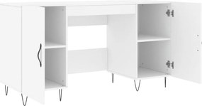 vidaXL Γραφείο Λευκό 140 x 50 x 75 εκ. από Επεξεργασμένο Ξύλο