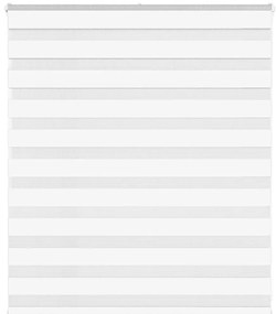 vidaXL Ζέβρα τυφλή Λευκό Πλάτος υφάσματος 120,9 εκ. Πολυεστέρας