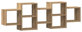 vidaXL Ράφι Τοίχου Αρτισιανή Δρυς 129x18x42 εκ. από Επεξεργασμένο Ξύλο